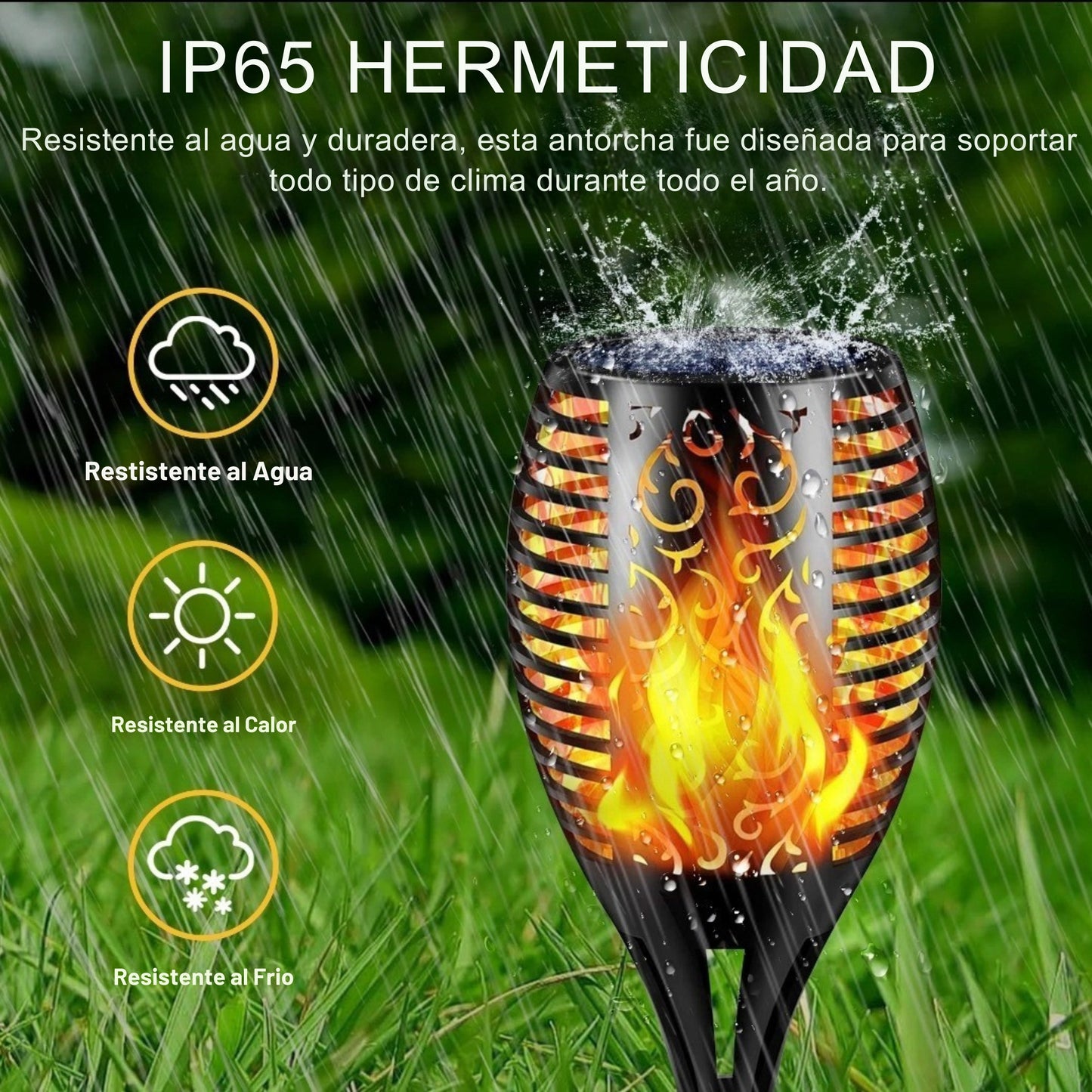 Antorchas Solares® - Tamaño Large 78cm. Pack 2 UND
