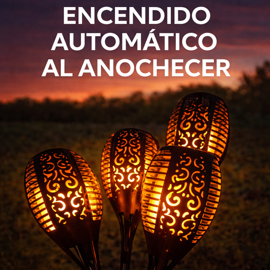 Antorchas Solares para Exteriores 58cm - Pack x2