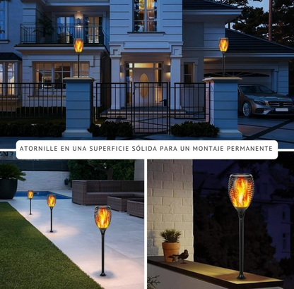 Antorchas Solares® - Tamaño Large 78cm. Pack 2 UND