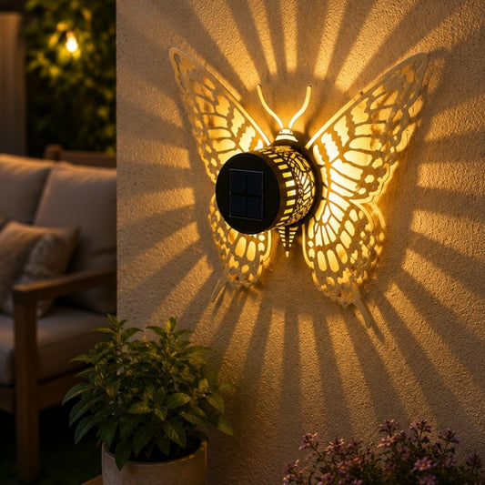 Aplique Solar Tipo Mariposa - Pack x2