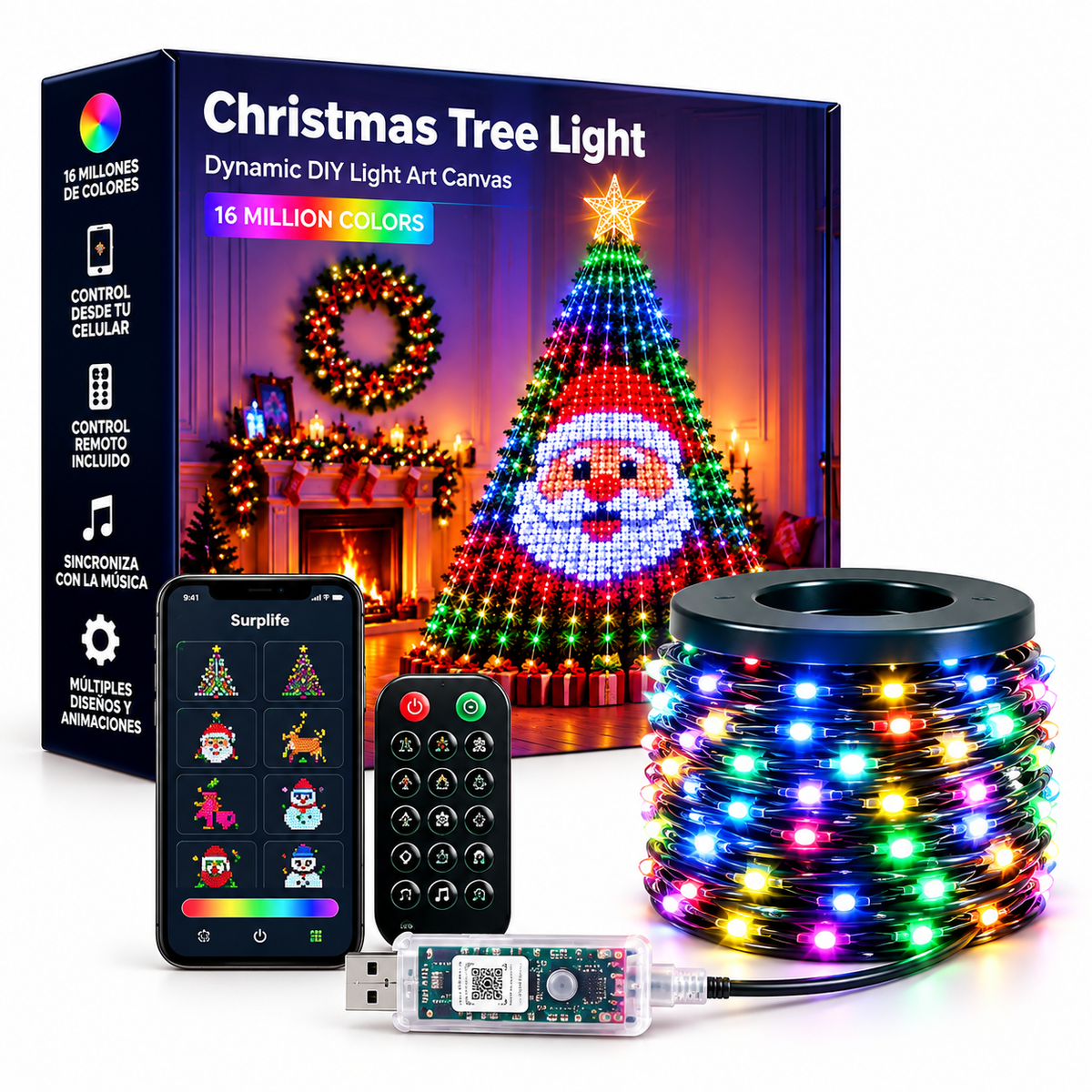 Guirnalda Led Navideña Smart RGB