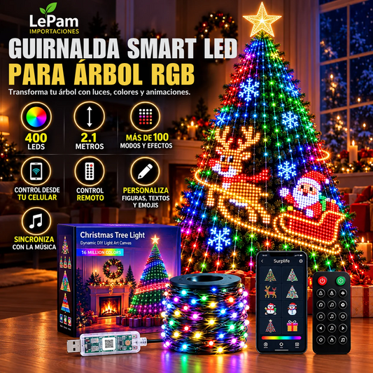 Guirnalda Led Navideña Smart RGB