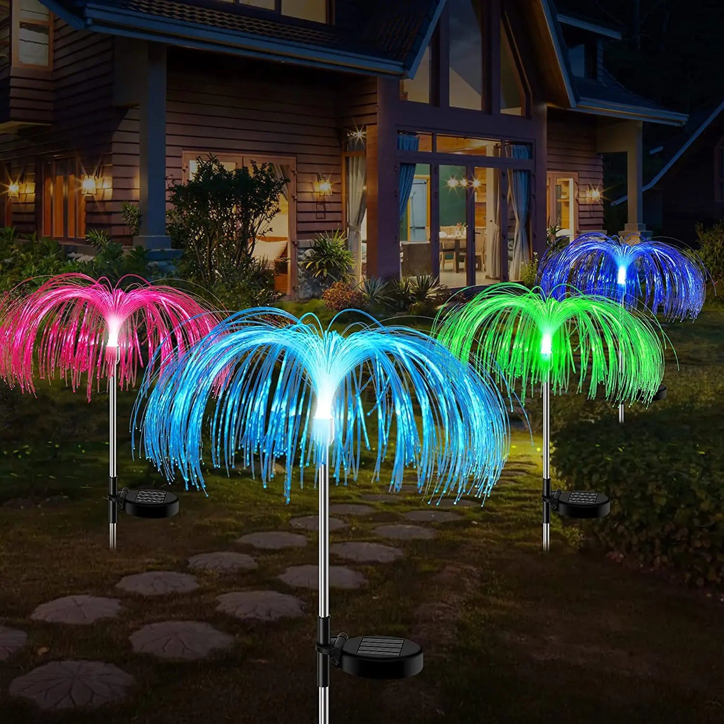 Luces solares LED de Medusas  Pack de 2 UND