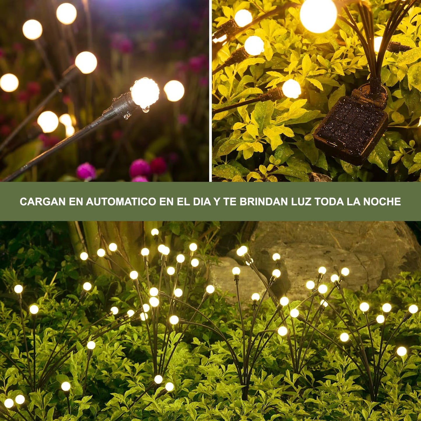 Luces Luciérnaga Solar Pack de 2 UND