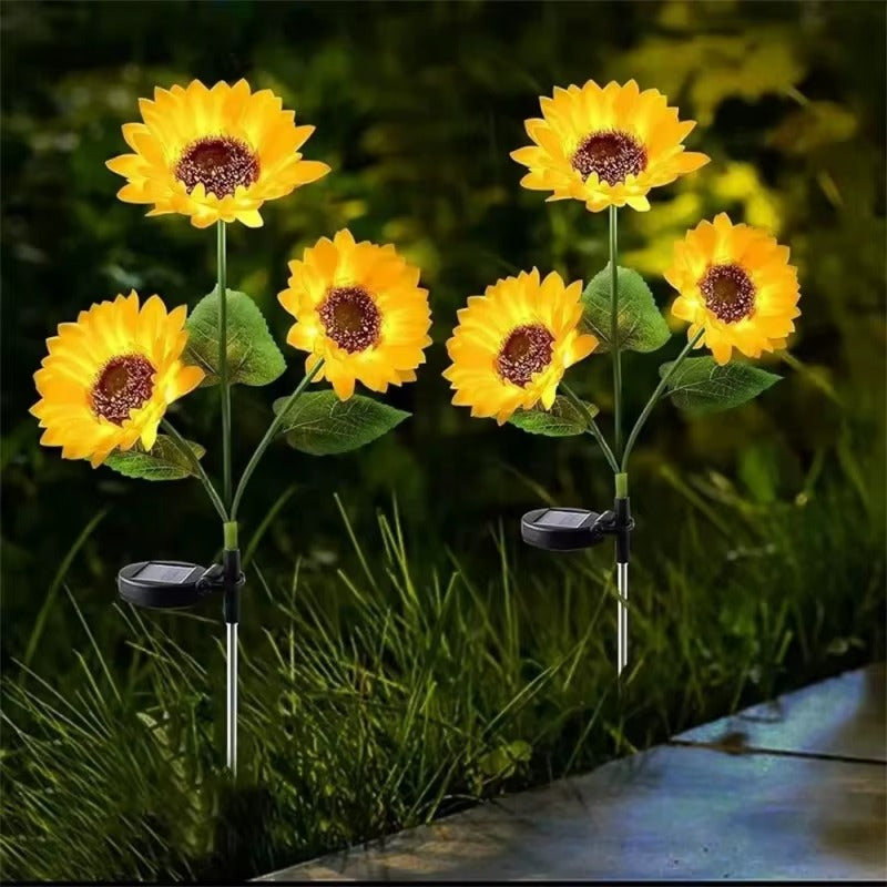 Lámpara solar de Girasol Pack de 2 UND
