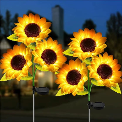 Lámpara solar de Girasol Pack de 2 UND