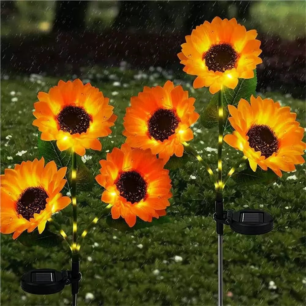Lámpara solar de Girasol Pack de 2 UND