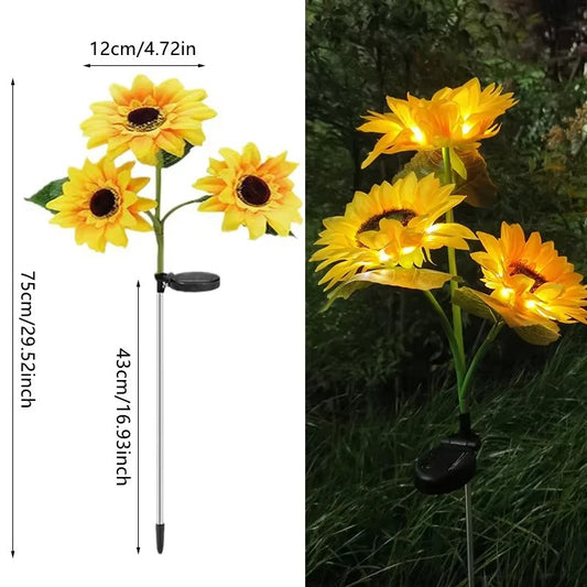 Lámpara solar de Girasol Pack de 2 UND